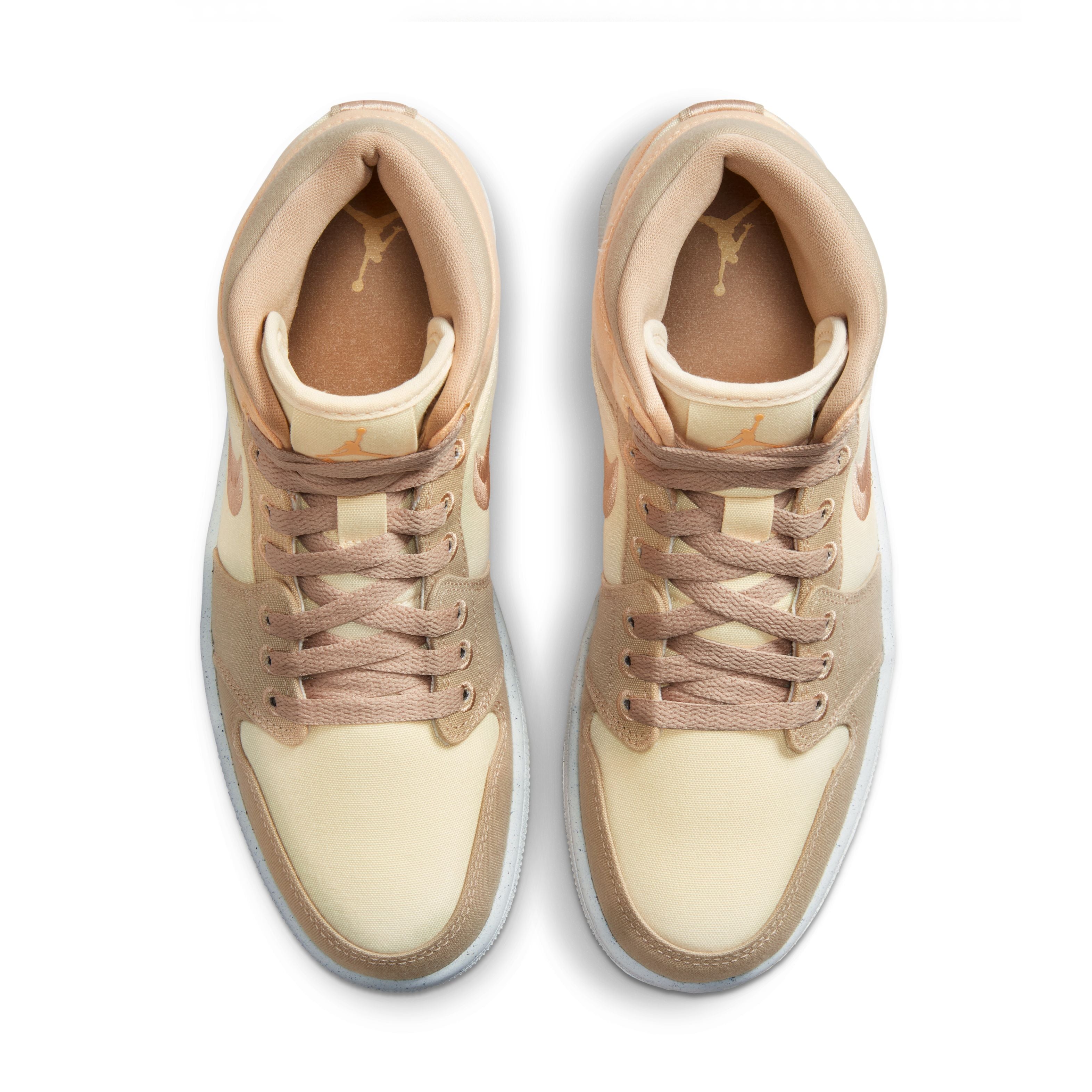 Jordan 1 Mid - &#39;Canvas Khaki&#39; - Muslin/Desert/Celestial Gold/Sail
