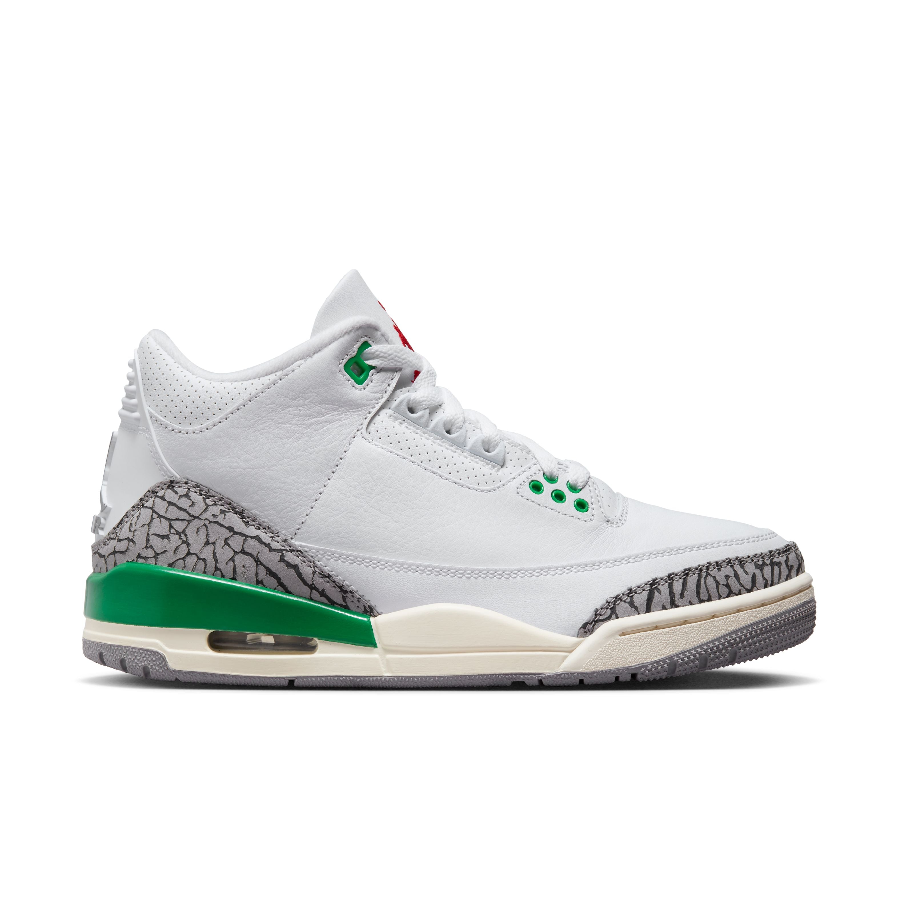 Jordan 3 Retro - &#39;Lucky Green&#39; - White/Varsity Red/Lucky Green