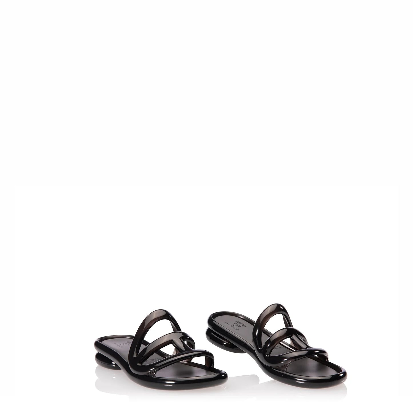 Melissa x Telfar Jelly Slide - Clear Black