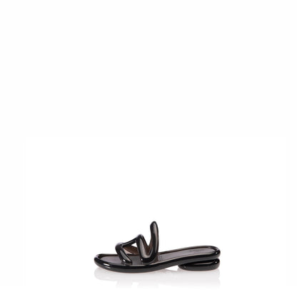 Melissa x Telfar Jelly Slide - Clear Black