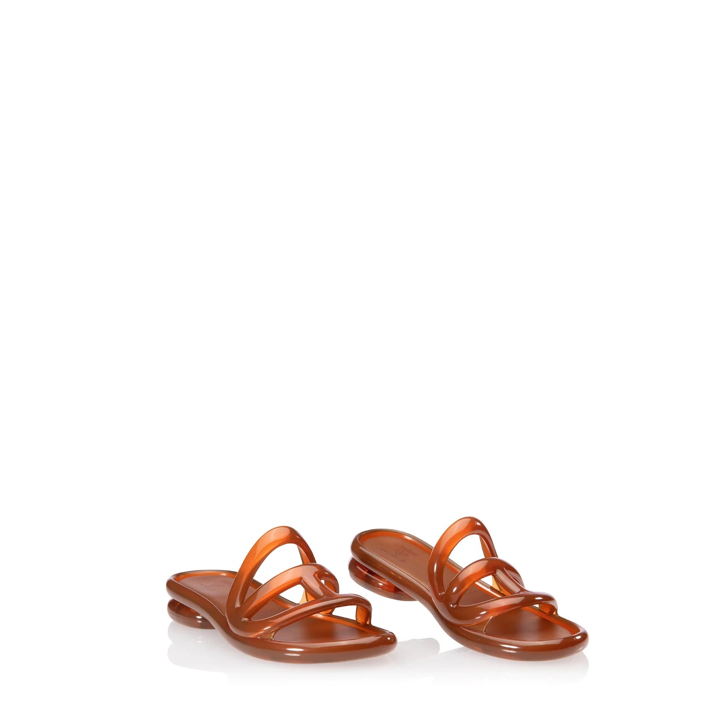 Melissa x Telfar Jelly Slide - Clear Brown