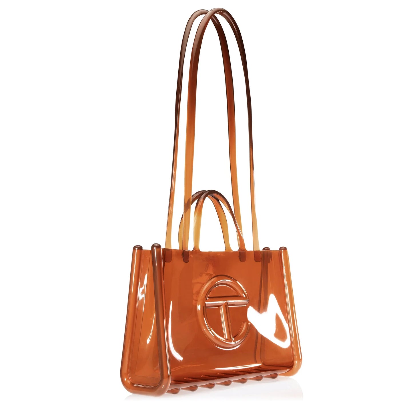 Melissa x Telfar Large Jelly Shopper - Clear Brown