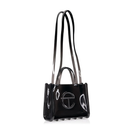 Melissa x Telfar Medium Jelly Shopper - Clear Black