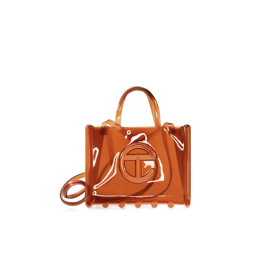 Melissa x Telfar Medium Jelly Shopper - Clear Brown