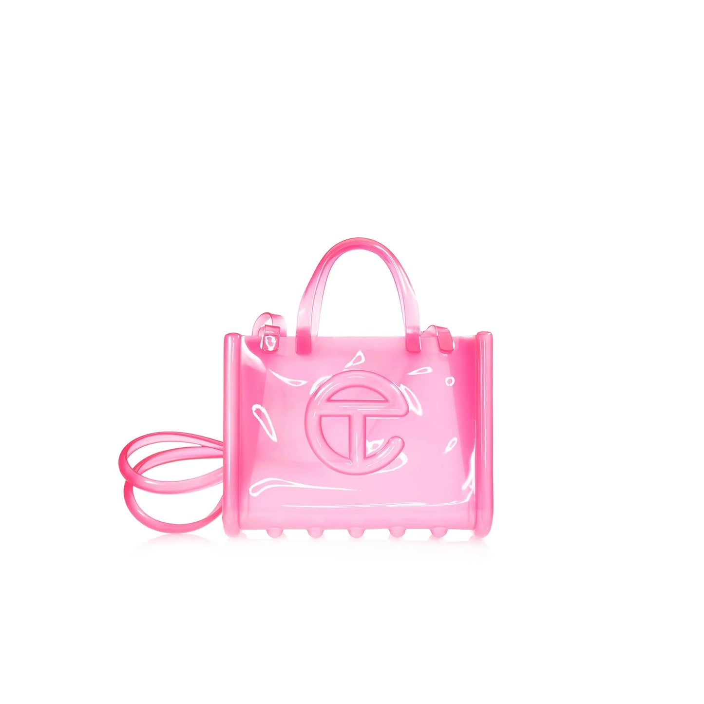 Melissa x Telfar Medium Jelly Shopper - Clear Pink