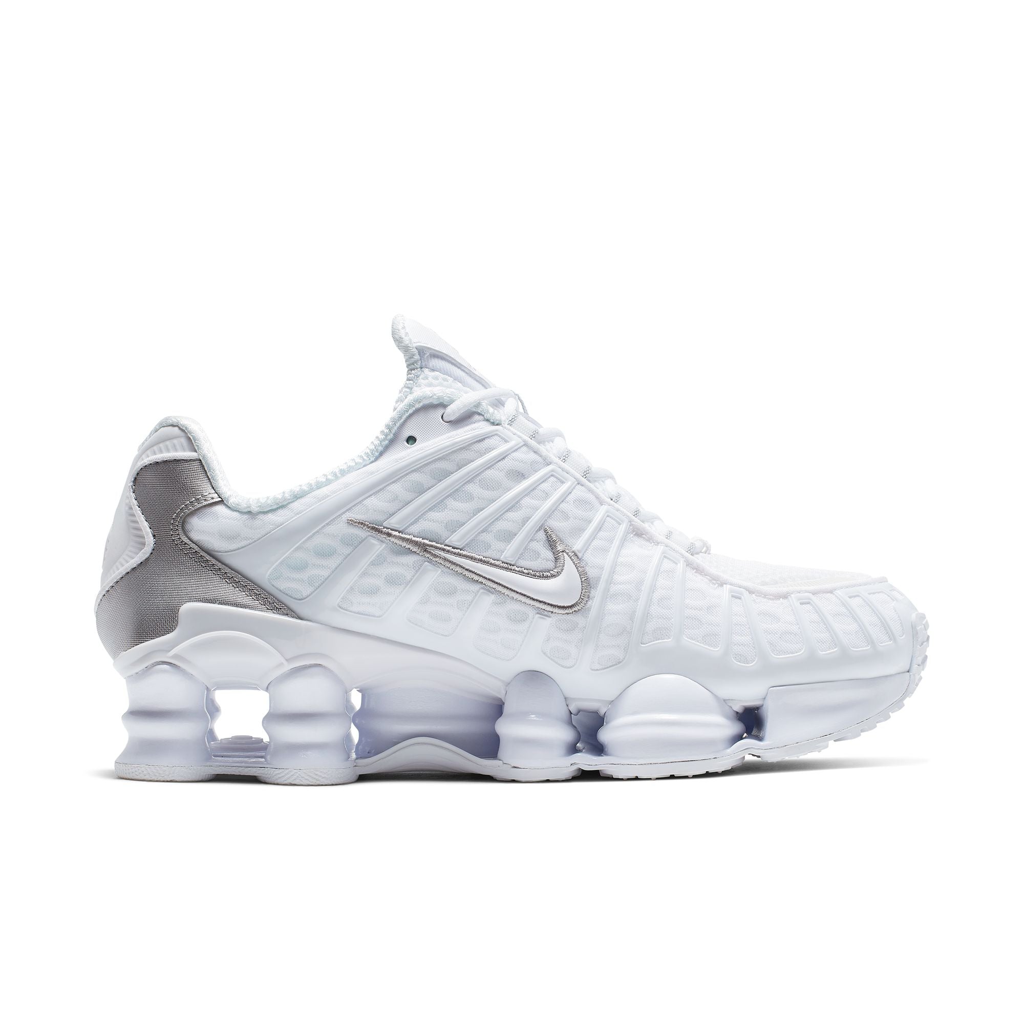 NIKE SHOX TL WHITE/WHITE-METALLIC SILVER-MAX ORANGE