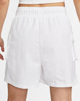NSW Essential High-Rise Woven Shorts - White/Black