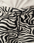 Zebra Printed Short - Black/White