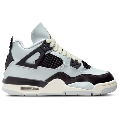 JORDAN 4 RETRO 'PURE PLATINUM' (GS) - PURE PLATINUM/METALLIC GOLD/BLACK/SAIL