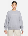 French Terry Crewneck Sweatshirt - Light Steel Grey