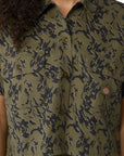 Drewsey Cropped Work Shirt - Camo