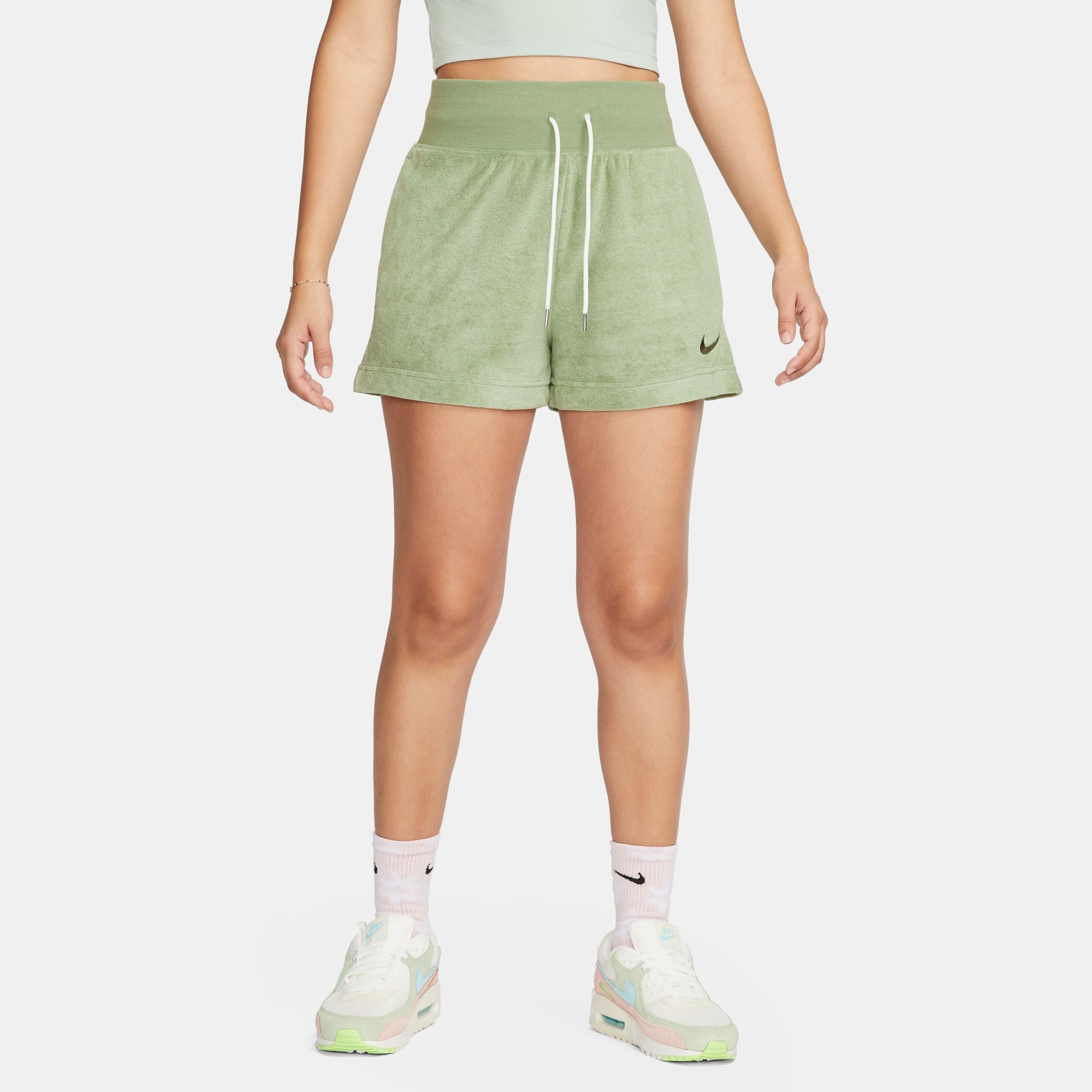 French Terry Shorts - Oil Green/Cargo Khaki