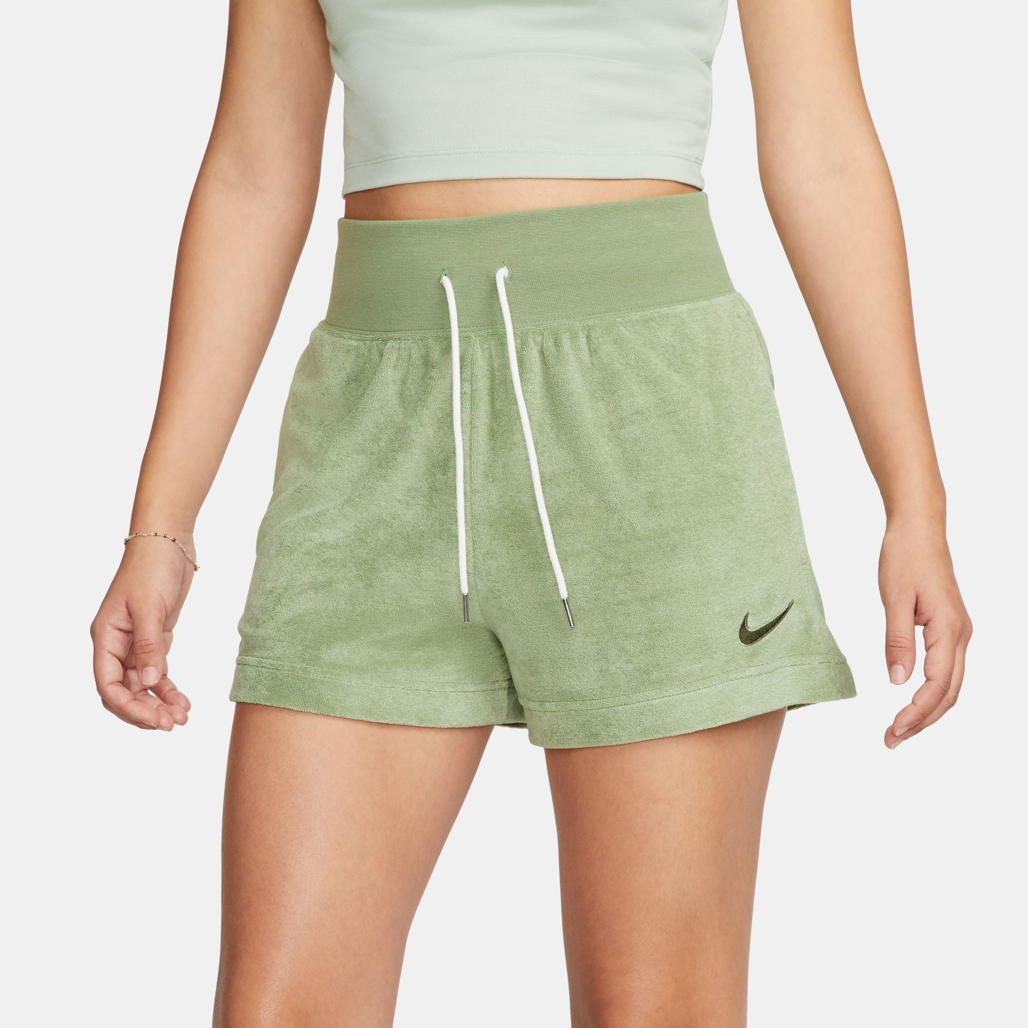 French Terry Shorts - Oil Green/Cargo Khaki