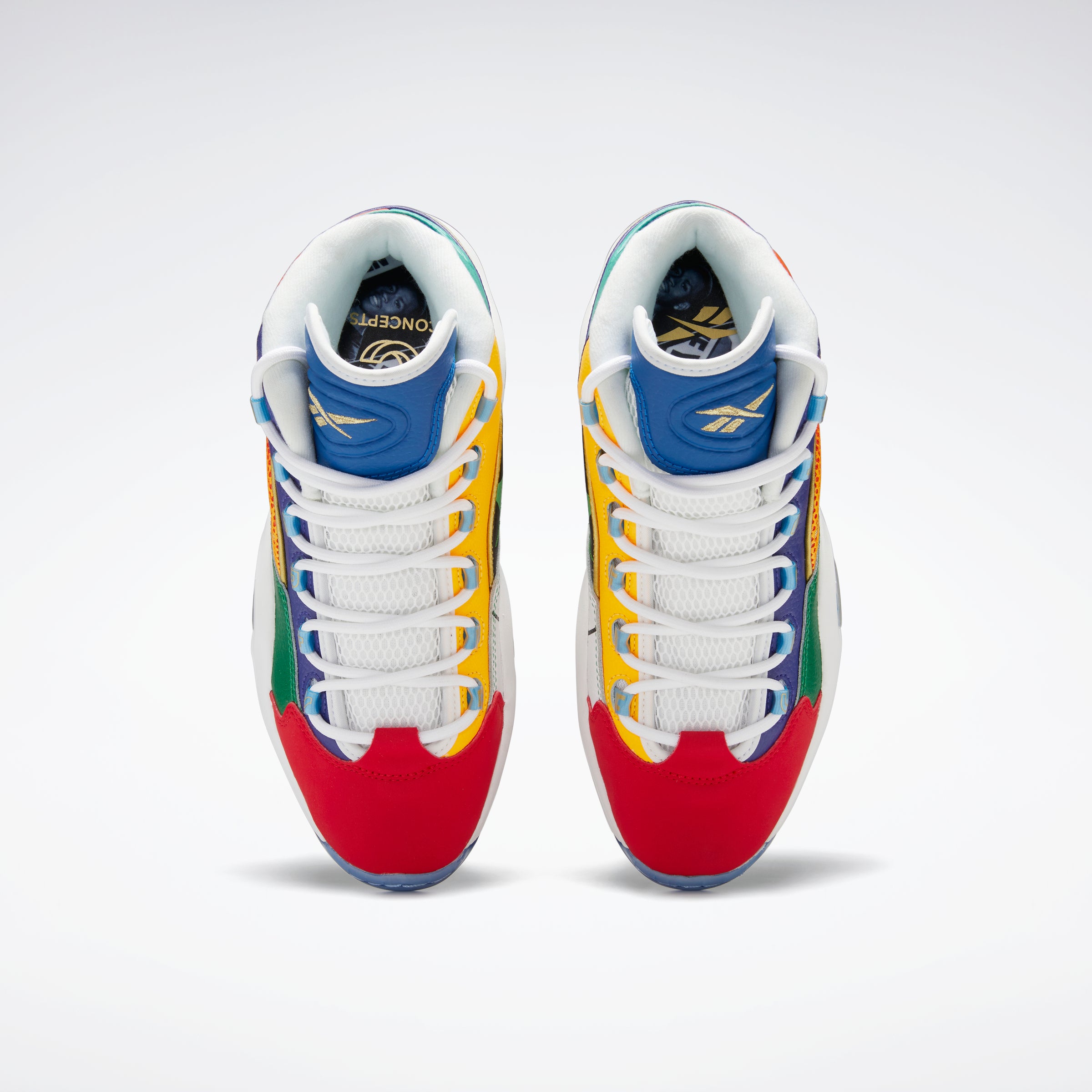 Concepts x Question Mid - &#39;96 Draft Class&#39; - Vector Red/Glen Green/Solar Gold