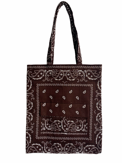 Bandana Cargo Pocket Tote-MAKEWAY