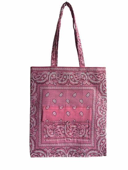 Bandana Cargo Pocket Tote-MAKEWAY