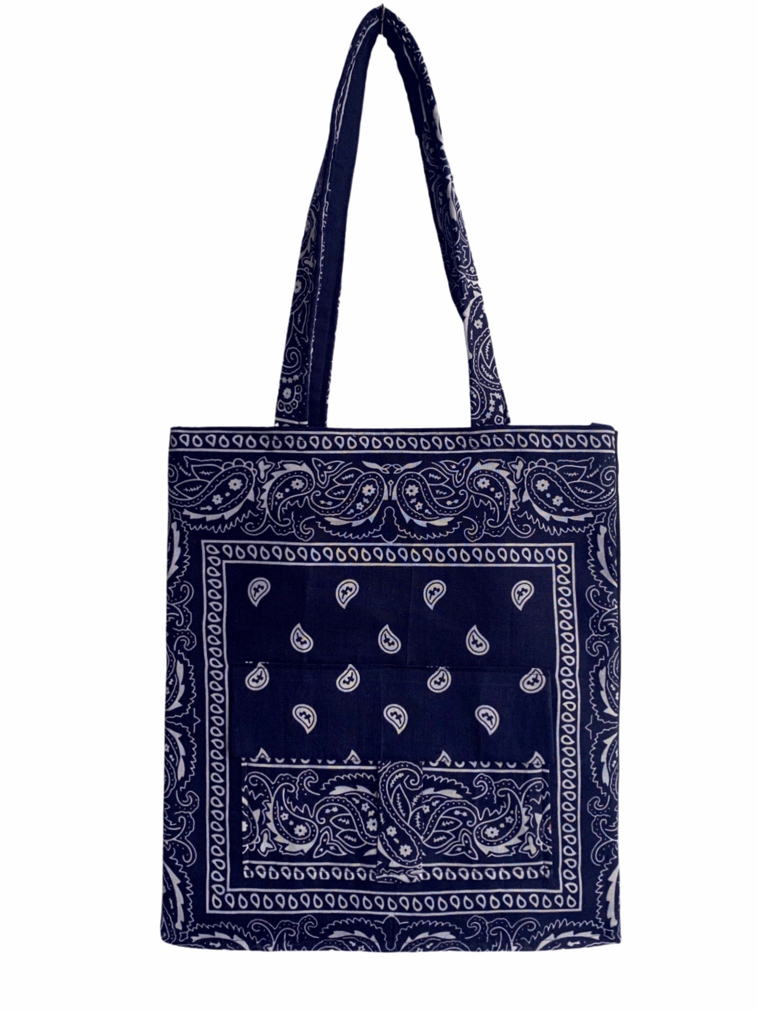 Bandana Cargo Pocket Tote-MAKEWAY