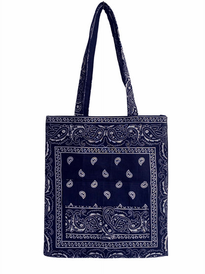 Bandana Cargo Pocket Tote-MAKEWAY