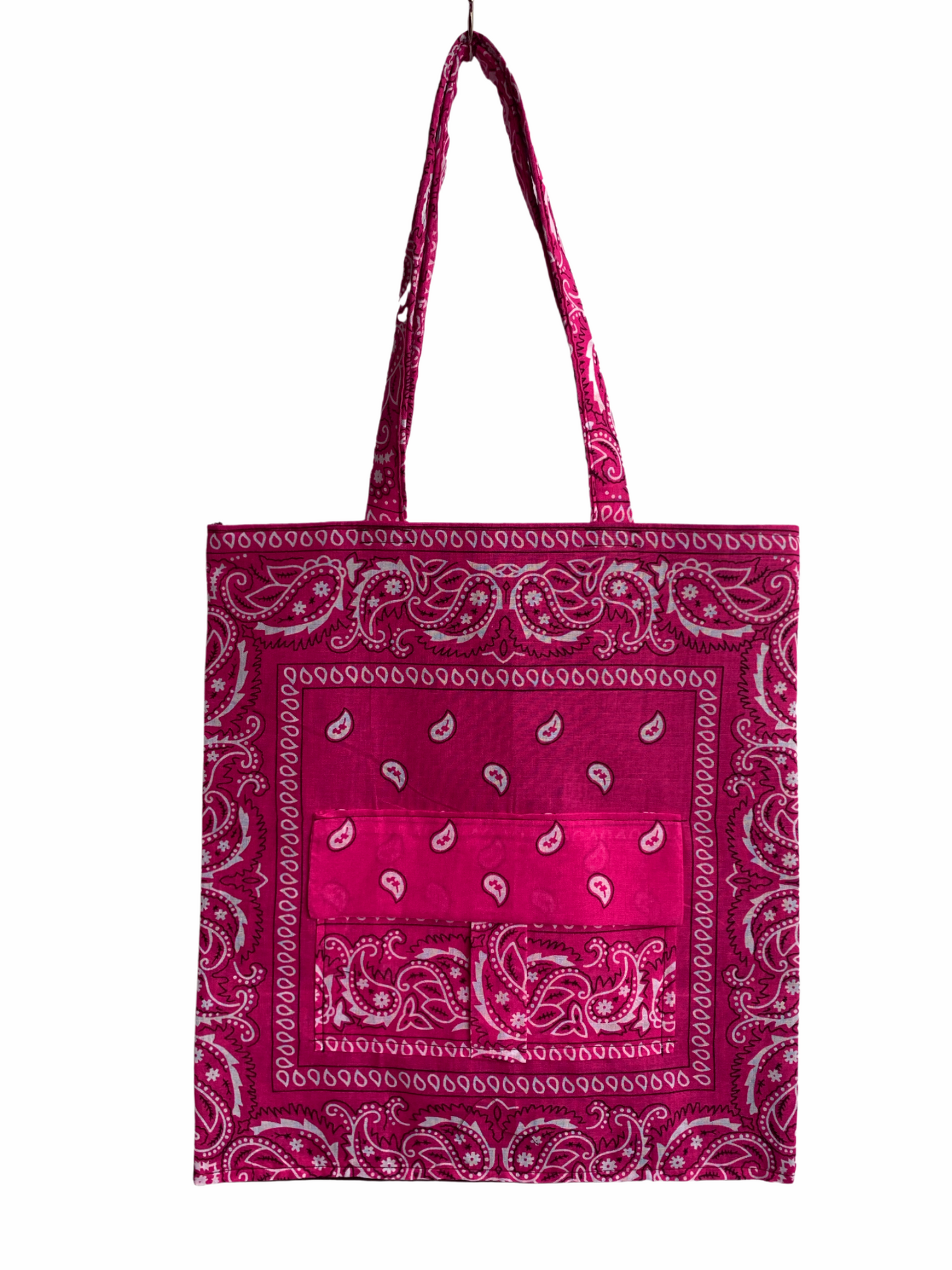 Bandana Cargo Pocket Tote-MAKEWAY