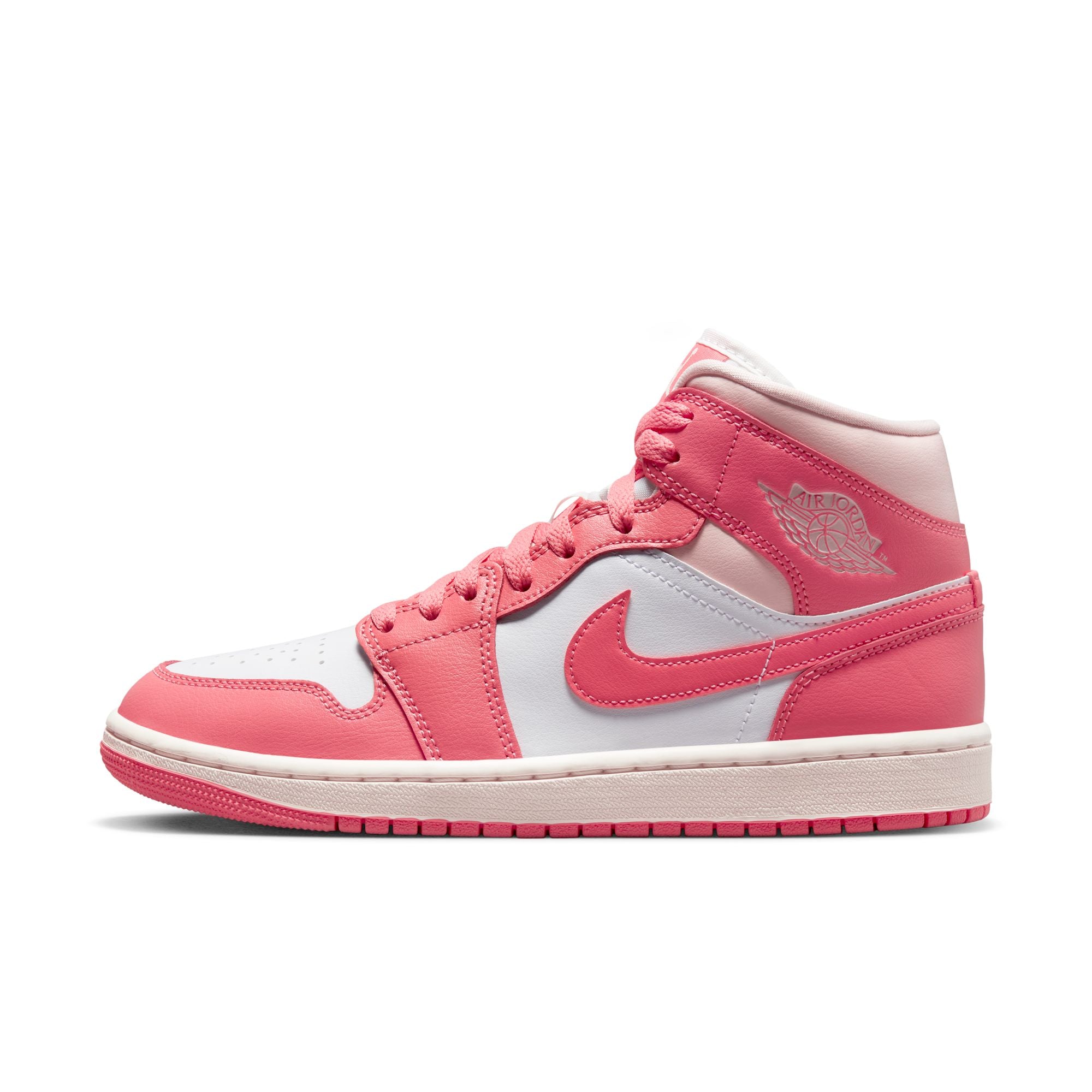 Jordan 1 Mid - &#39;Strawberries &amp; Cream&#39; - White/Sea Coral/Atmosphere/Sail
