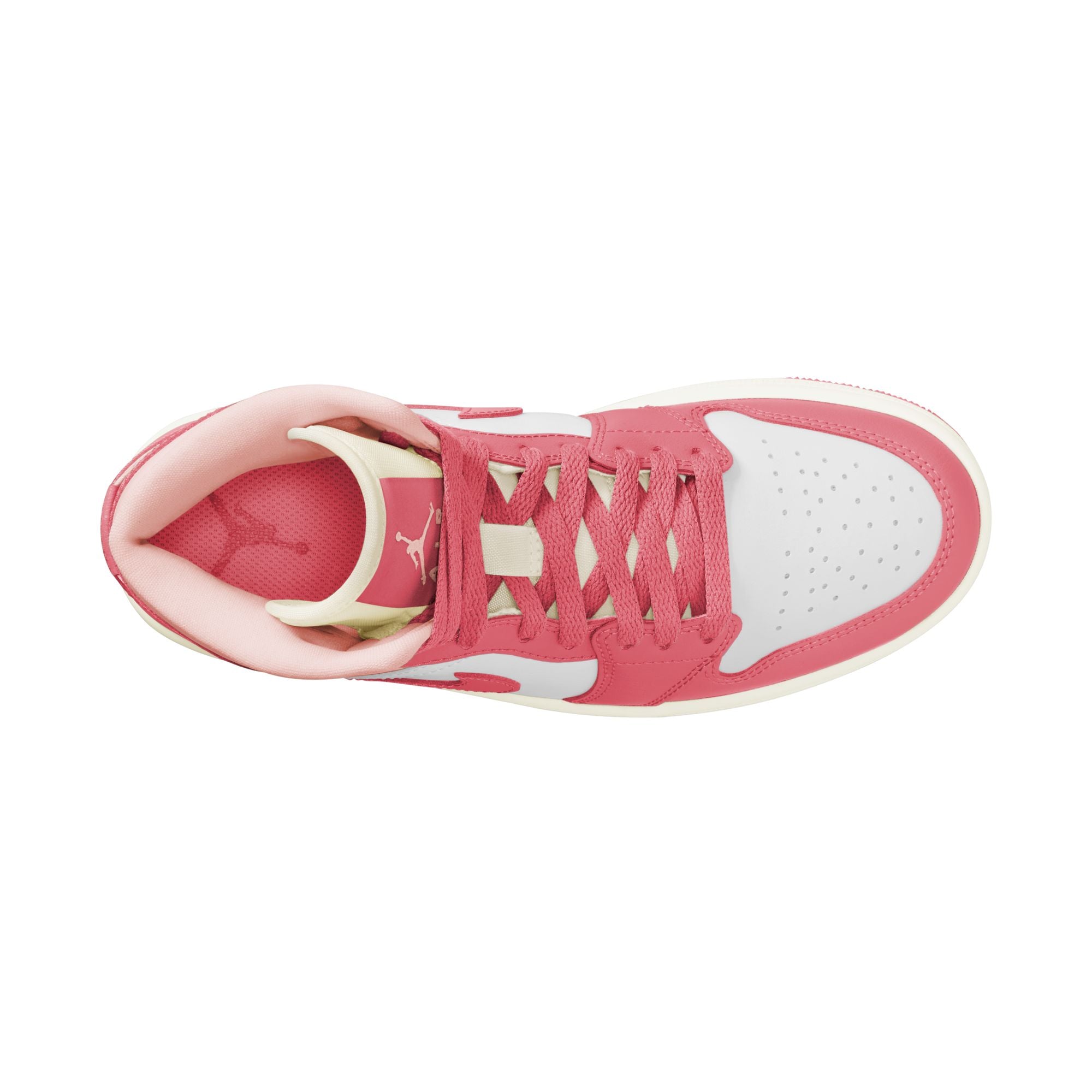 Jordan 1 Mid - &#39;Strawberries &amp; Cream&#39; - White/Sea Coral/Atmosphere/Sail