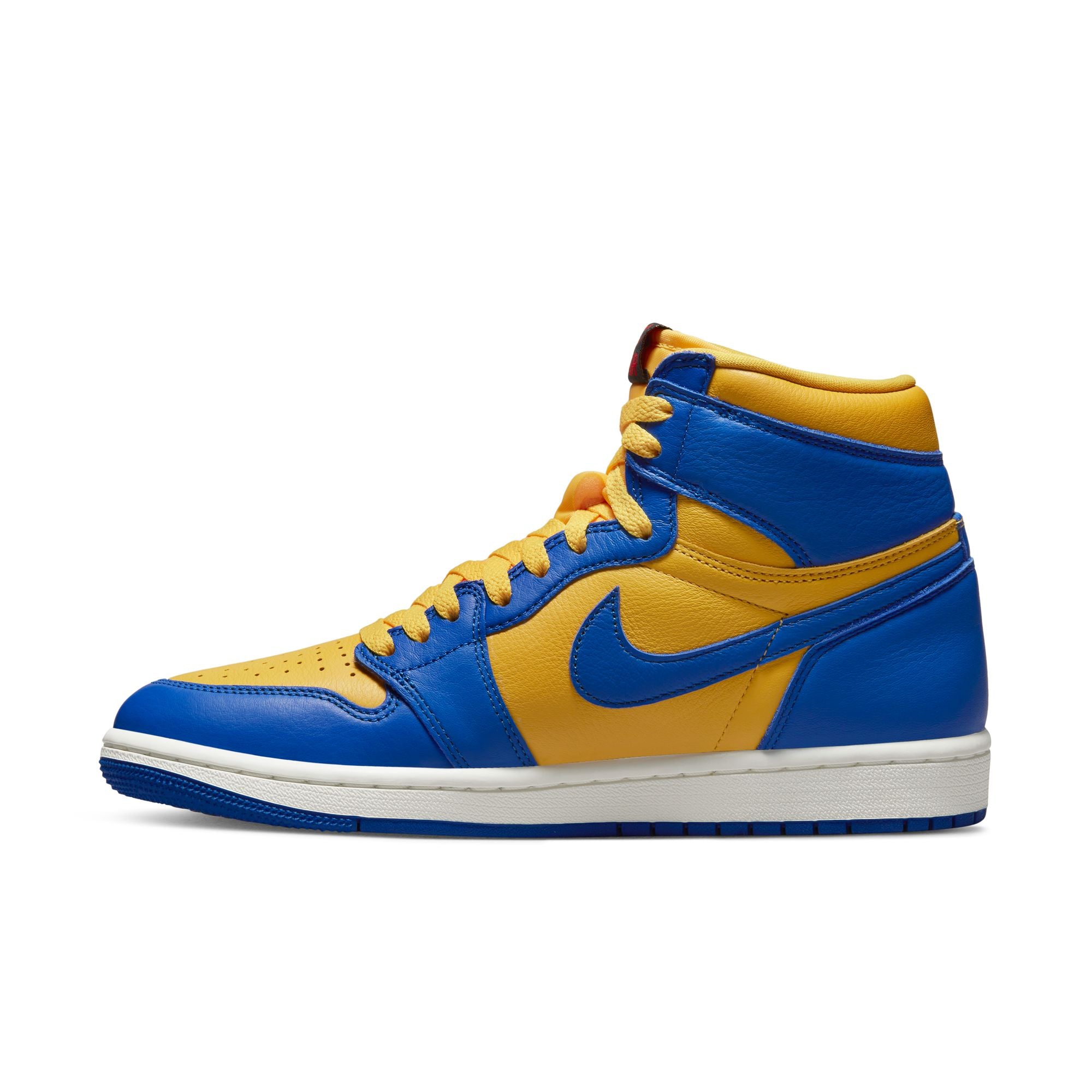 Jordan 1 Retro High OG - &#39;Reverse Laney&#39; - Varsity Maize/Game Royal/Sail