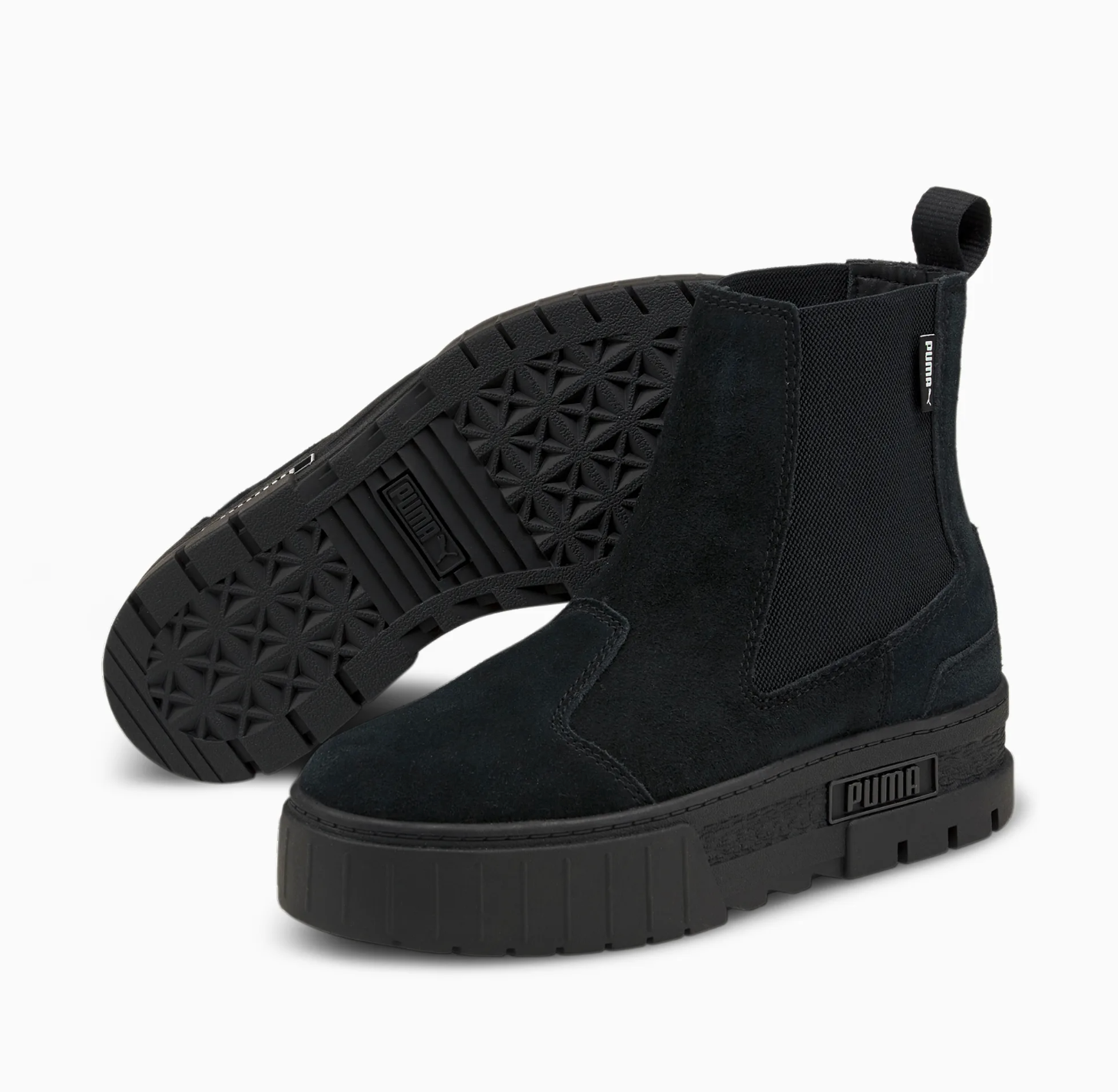 Mayze Chelsea Suede Boot - Black
